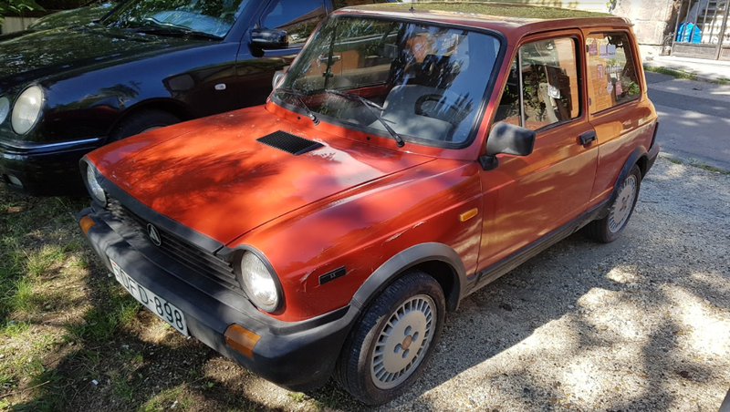 Mate Petrany drove us around Budapest in his beautiful Autobianchi. Photo: Andreas Aron